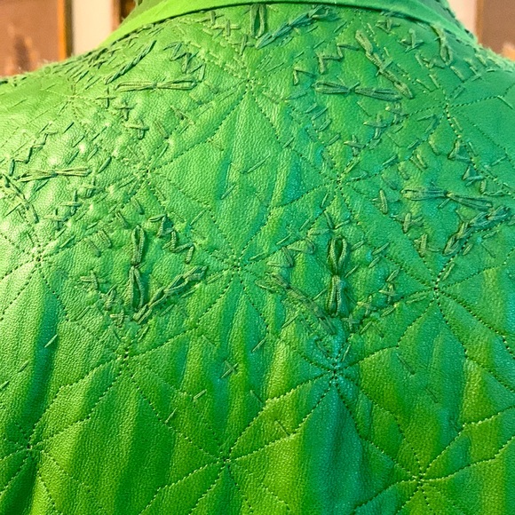 Peter Nygard Green Embroidered Blazer - Picture 7 of 16